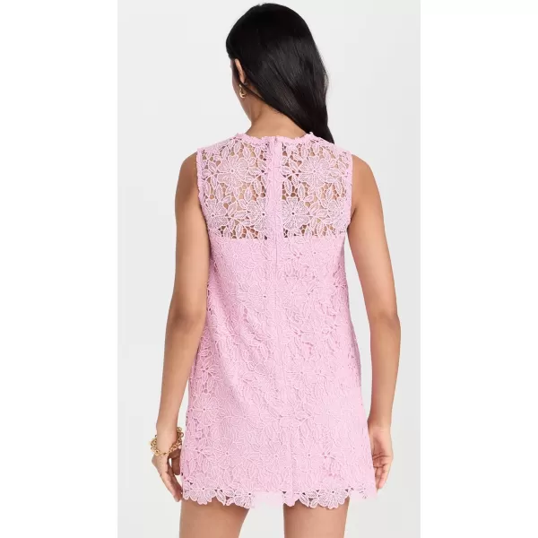 Womens Pink Lace Mini DressPink