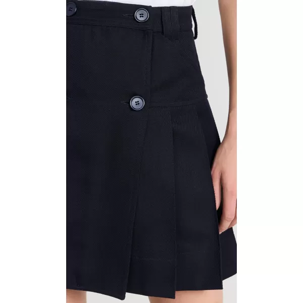 Womens Pleated Mini KiltNavy