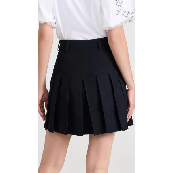 Womens Pleated Mini KiltNavy