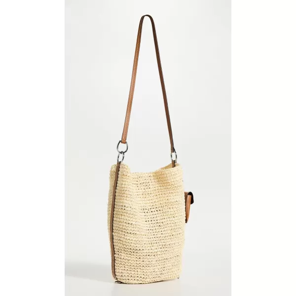 Womens Raffia Spring Bucket BagIvory