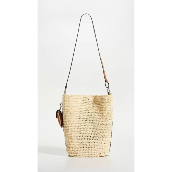 Womens Raffia Spring Bucket BagIvory