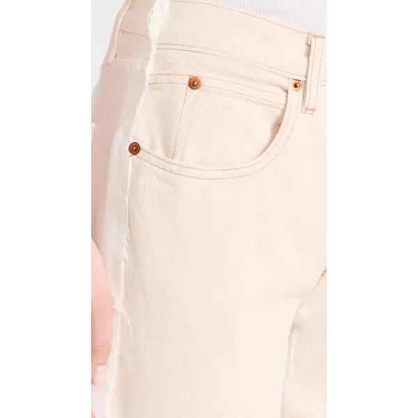 Womens ReWork Grace Panelled JeansNatural Ecru