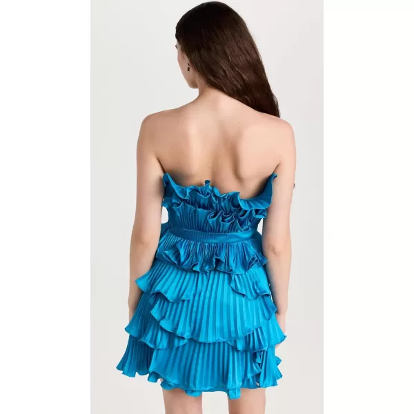 Womens Reed Pleated Shell DressBlue Surf