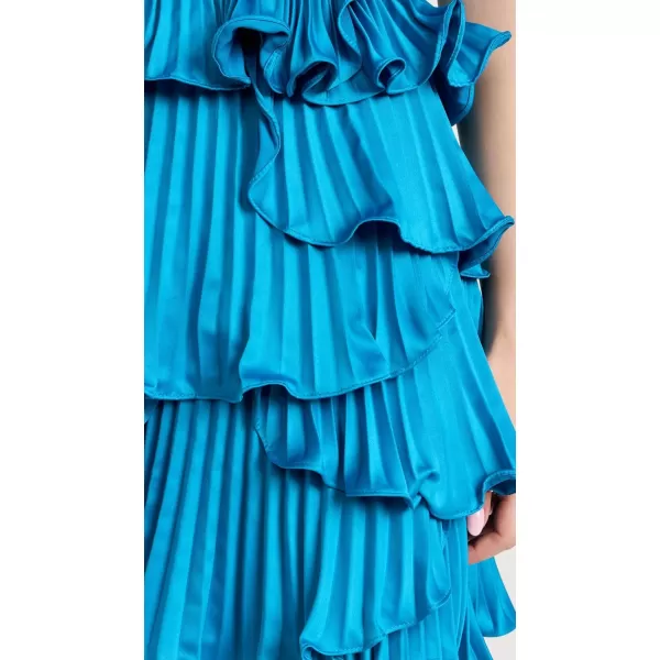 Womens Reed Pleated Shell DressBlue Surf