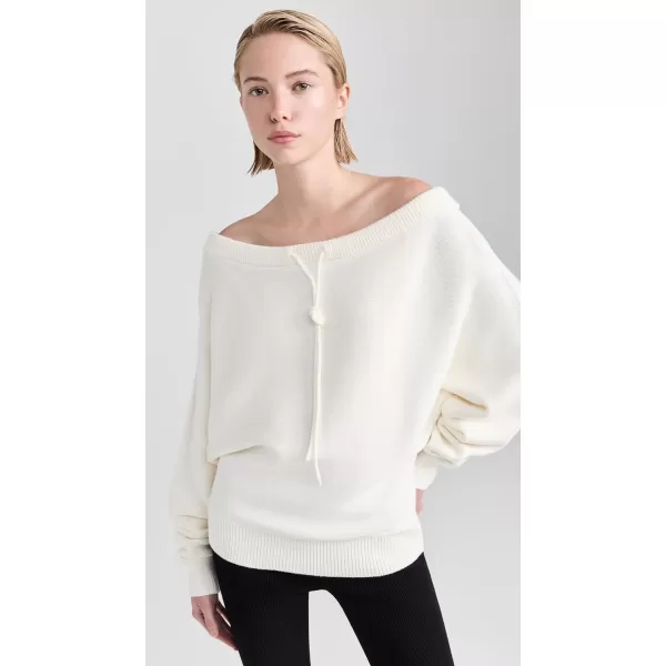 Womens Ruched Dolman SweaterIvory