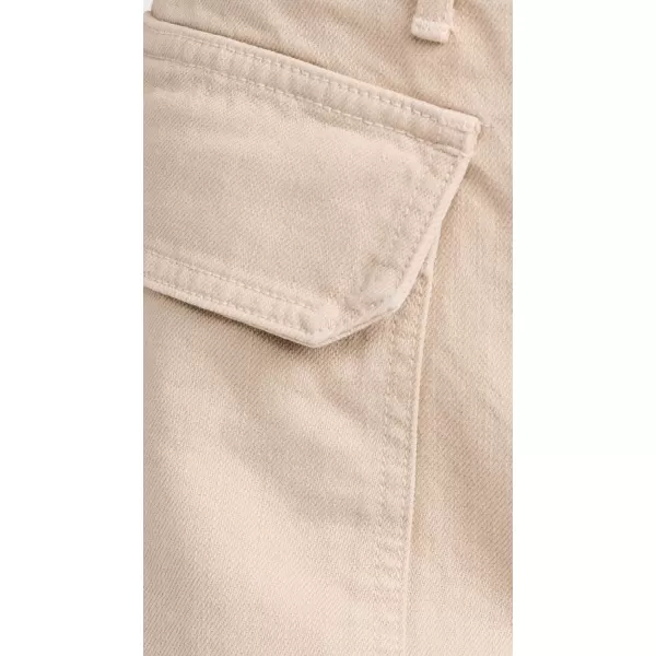 Womens Taylor Cropped High Rise Wide JeansStone Khaki