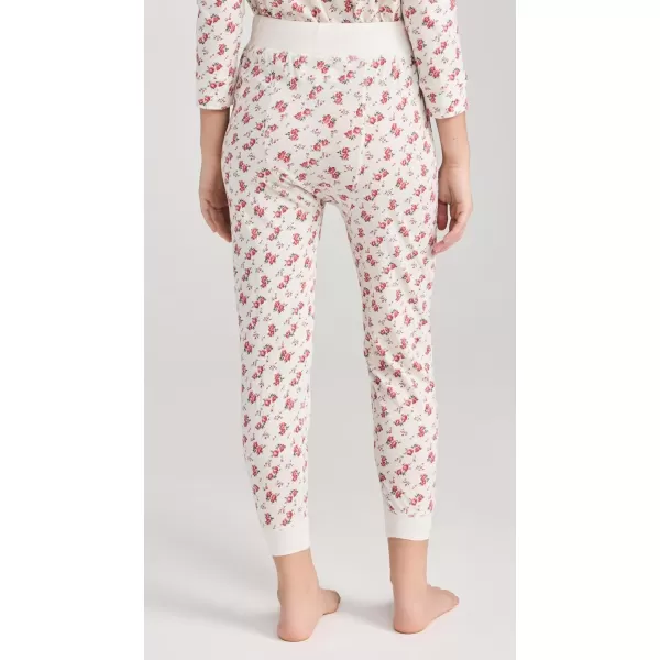 Womens The Long John SweatpantsTeatime Rose Print