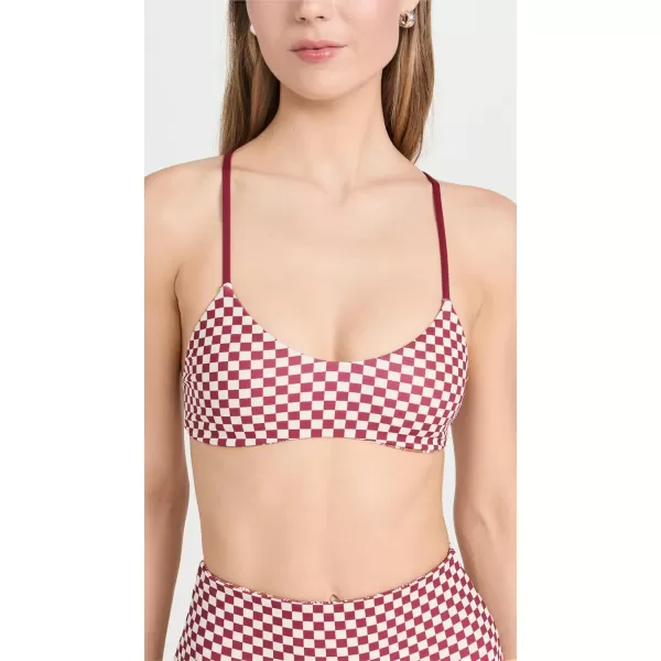 Womens The Reversible Bralette Bikini TopRuby CheckGolden Sands Oasis