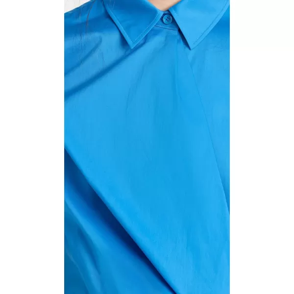 Womens Twisted Wrap DressBlue