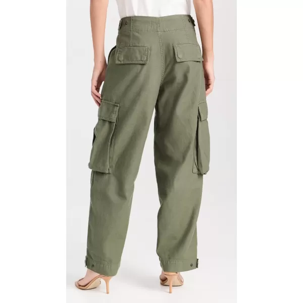 Womens Wide Leg Cargo TrousersPoblano