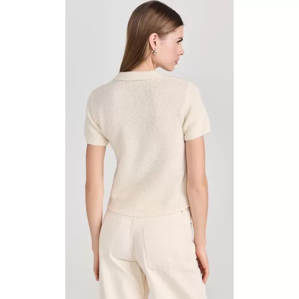 Womens Wool Blend Boucle ShirtChalk