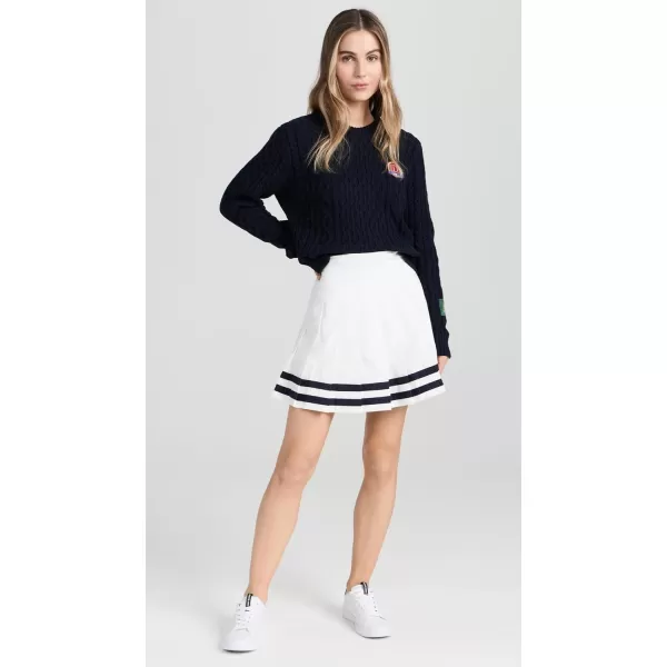 Womens Zinia SkirtWhiteNavy