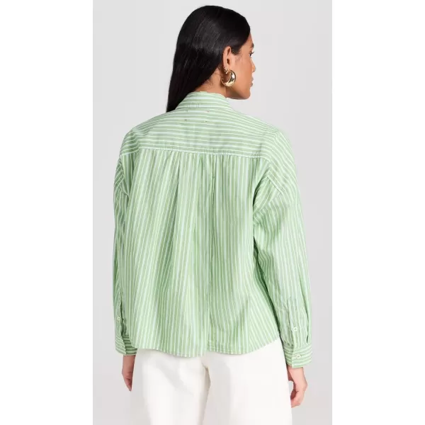 XIRENA Womens Riley ShirtMatcha Stripe