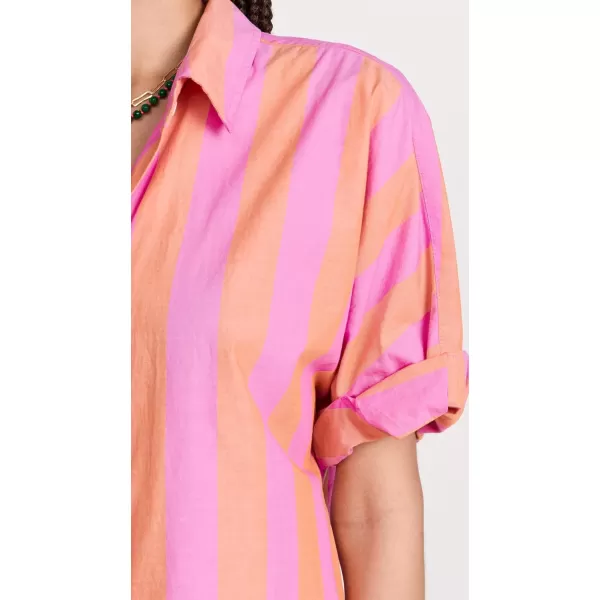 XIRENA Womens Teddy ShirtPomelo Stripe