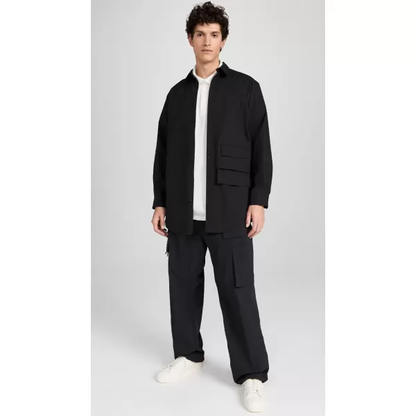 Y3 Mens Button Up ShirtBlack