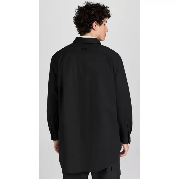 Y3 Mens Button Up ShirtBlack