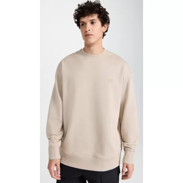 Y3 Mens Crew SweatshirtClay Brown 