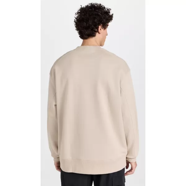 Y3 Mens Crew SweatshirtClay Brown 