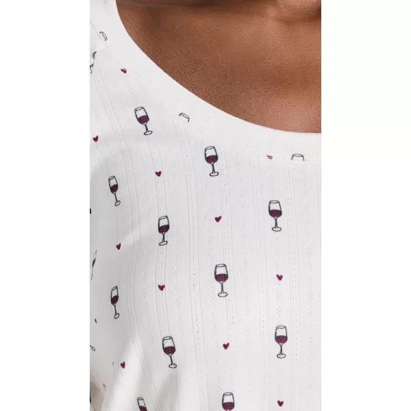 Z SUPPLY Womens Cheers to Wine TopBone