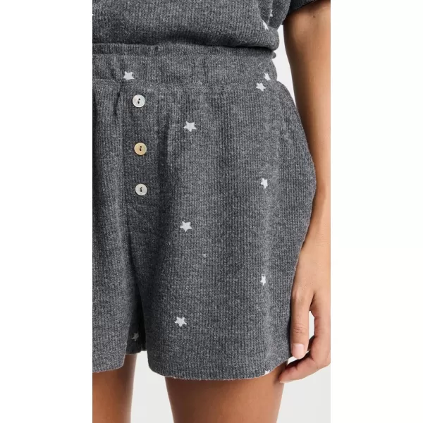 Z SUPPLY Womens Cozy Days Star ShortsZ SUPPLY Womens Cozy Days Star Shorts