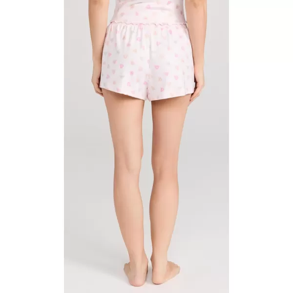 Z SUPPLY Womens Dawn Candy Hearts ShortWhisper Pink