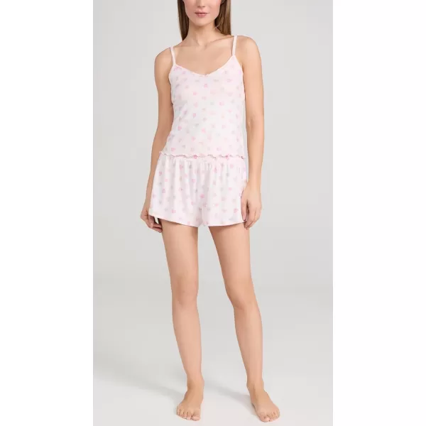 Z SUPPLY Womens Dawn Candy Hearts ShortWhisper Pink