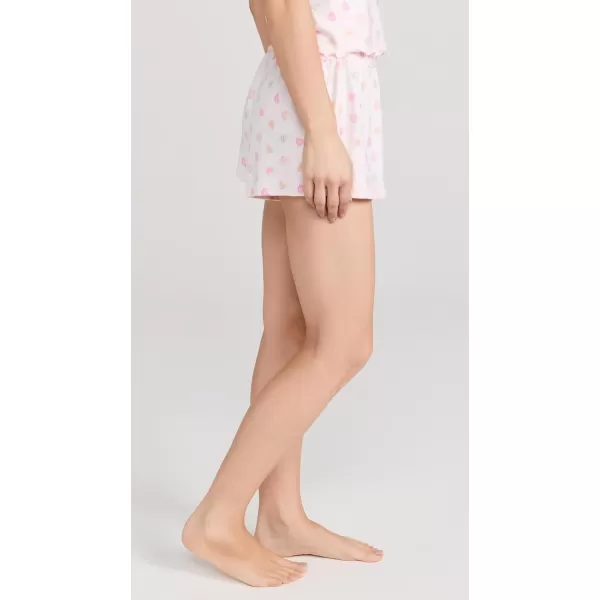 Z SUPPLY Womens Dawn Candy Hearts ShortWhisper Pink