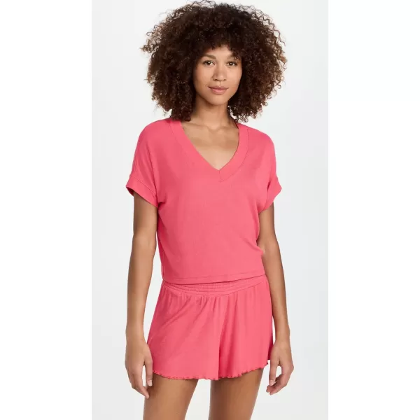 Z SUPPLY Womens Harper Rib TopWatermelon