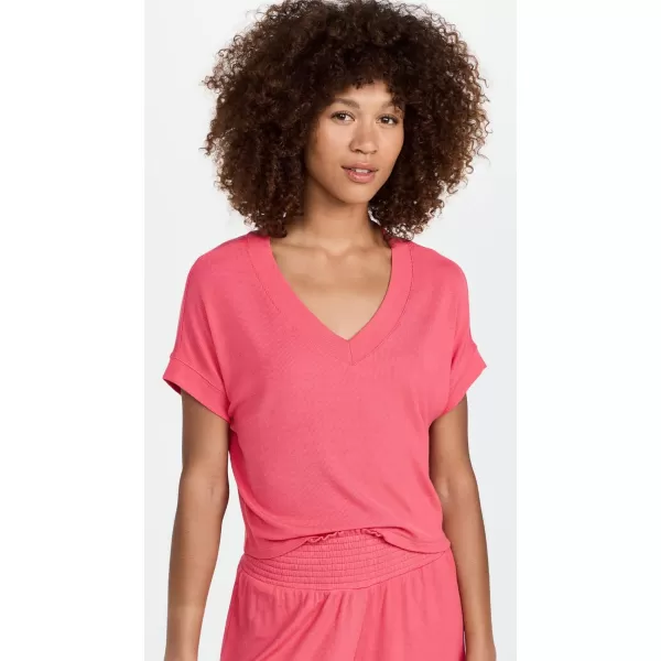 Z SUPPLY Womens Harper Rib TopWatermelon