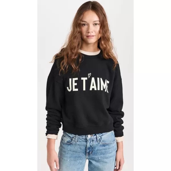 Z SUPPLY Womens Je Taime SweaterBlack