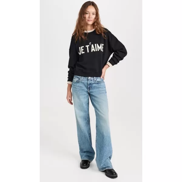 Z SUPPLY Womens Je Taime SweaterBlack