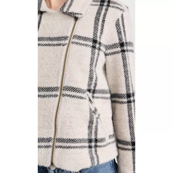 Z SUPPLY Womens Wakefield Plaid JacketOffwhite