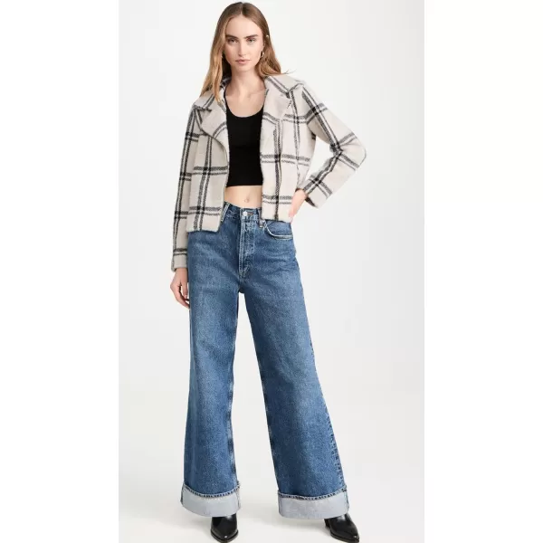 Z SUPPLY Womens Wakefield Plaid JacketOffwhite