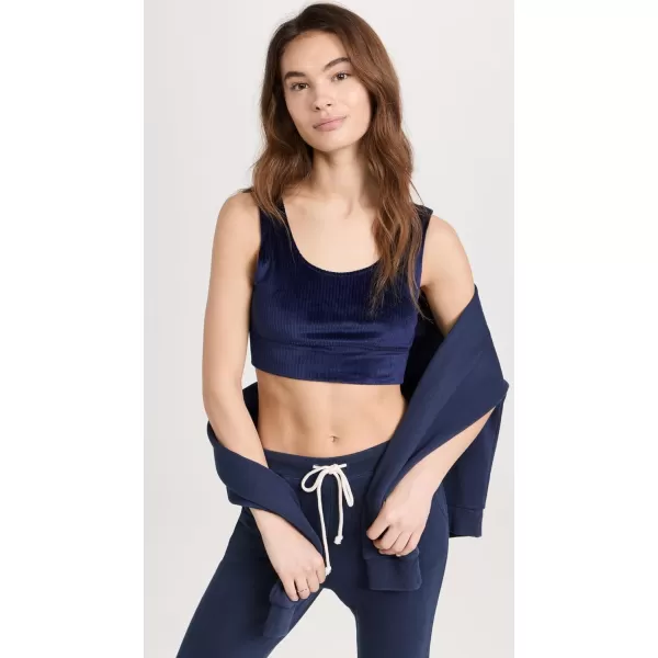 Z SUPPLY Womens Zoe Velour TankDeep Blue