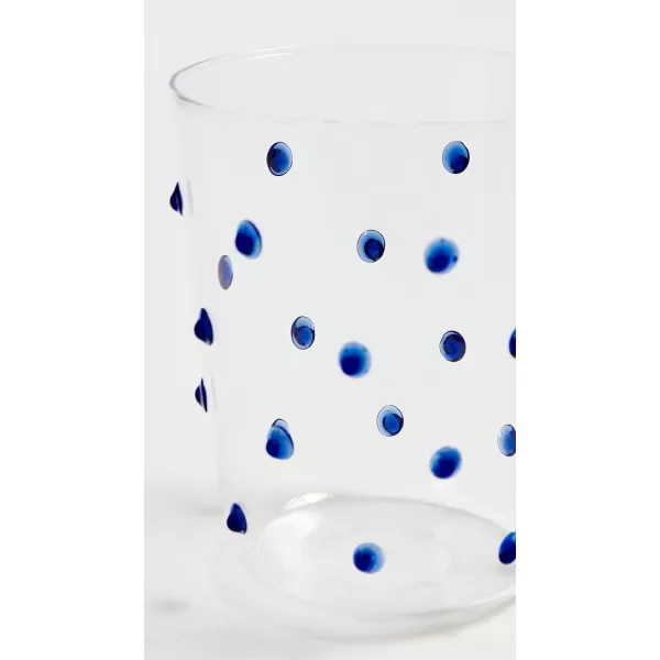 Zafferano Womens Party Tumbler Set of 6 Blue Dots One SizeBlue Dots