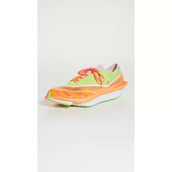 adidas by Stella McCartney Womens Earthlight Running SneakersSignal GreenHazy OrangeWhite