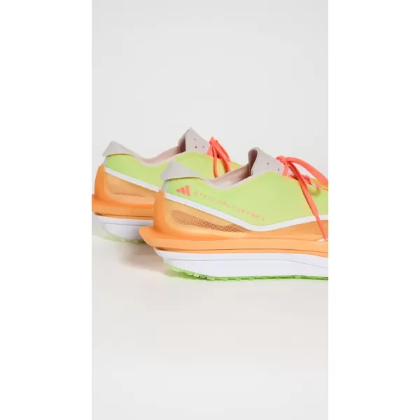 adidas by Stella McCartney Womens Earthlight Running SneakersSignal GreenHazy OrangeWhite