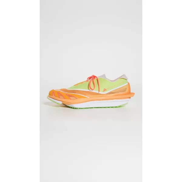 adidas by Stella McCartney Womens Earthlight Running SneakersSignal GreenHazy OrangeWhite