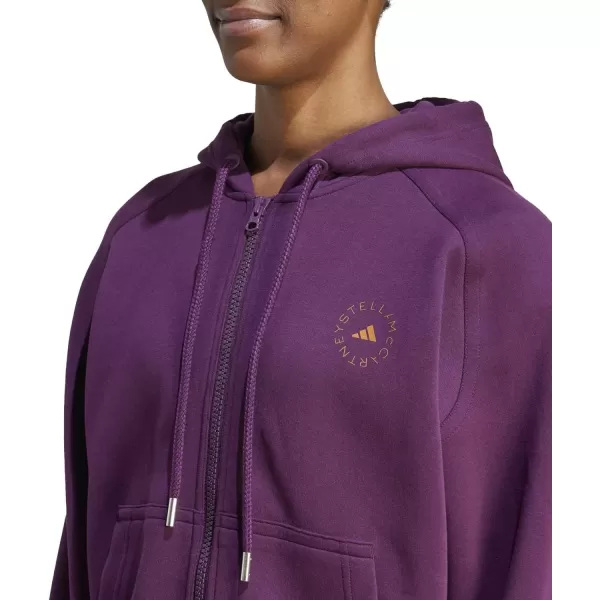 adidas by Stella McCartney Womens Full Zip HoodieRed Night