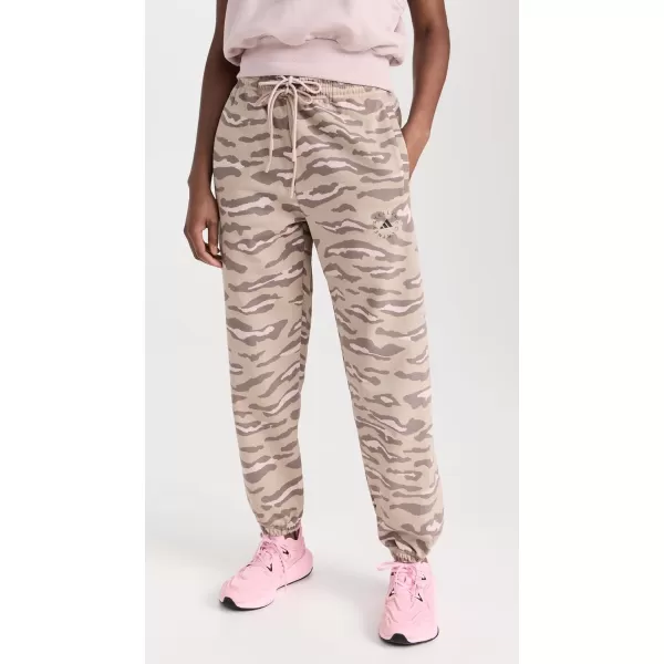 adidas by Stella McCartney Womens Printed SweatpantsTrace KhakiNew Rose