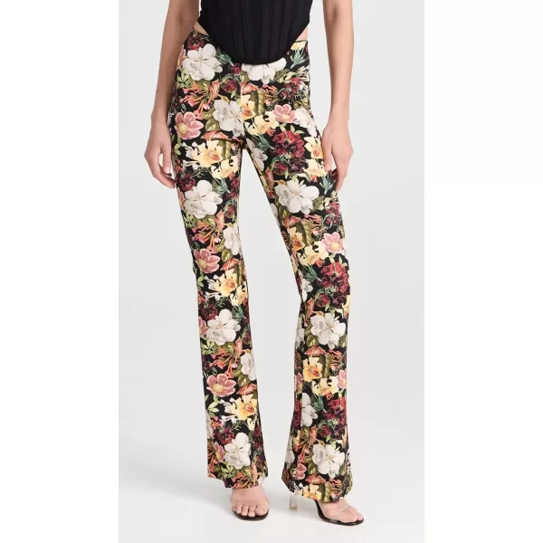 alice  olivia Womens Brynlee Bootcut PantsJuniper Floral Black