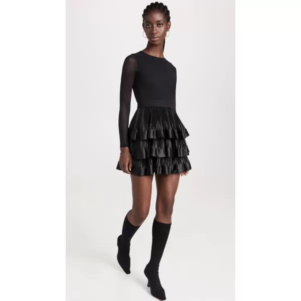 alice  olivia Womens Chara Ruffle Mini Dressalice  olivia Womens Chara Ruffle Mini Dress