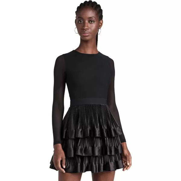 alice  olivia Womens Chara Ruffle Mini Dressalice  olivia Womens Chara Ruffle Mini Dress