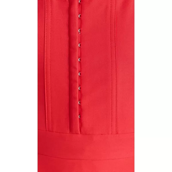 alice  olivia Womens Diana Sleeveless Structured Midi DressBright Ruby