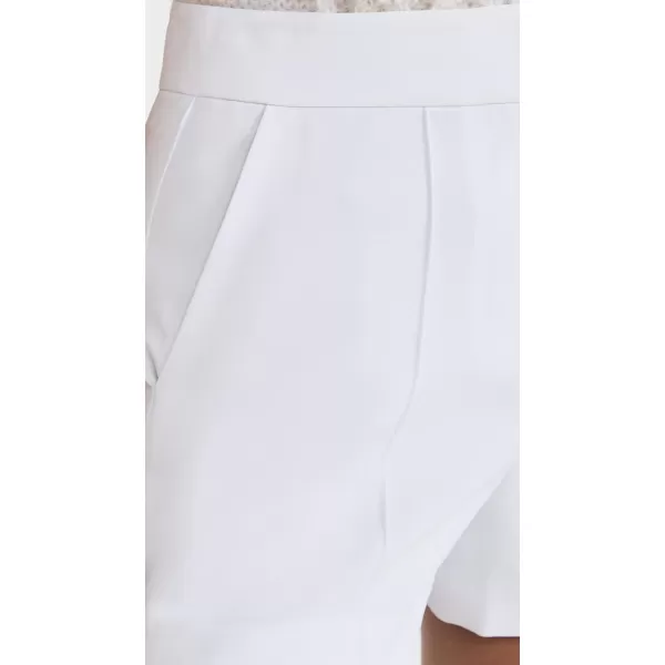 alice  olivia Womens Dylan High Waist Tab Pintuck ShortsWhite