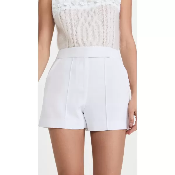 alice  olivia Womens Dylan High Waist Tab Pintuck ShortsWhite