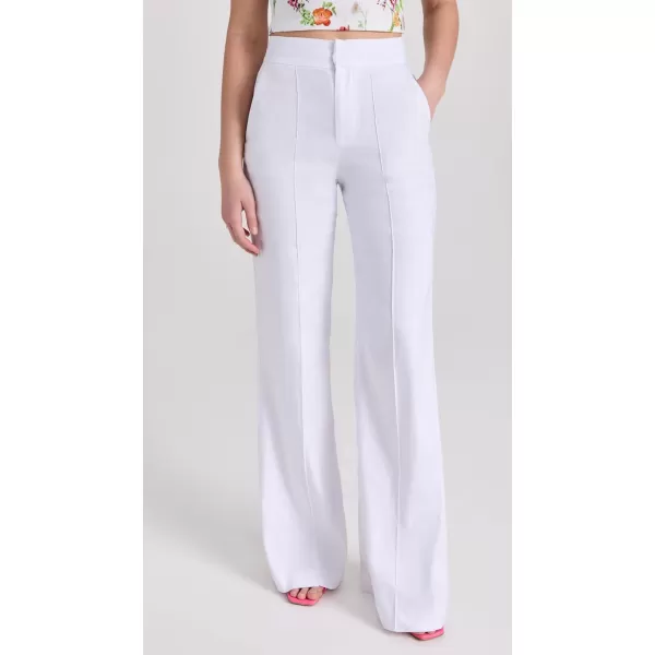 alice  olivia Womens Dylan Hw Wide Leg PantsWhite