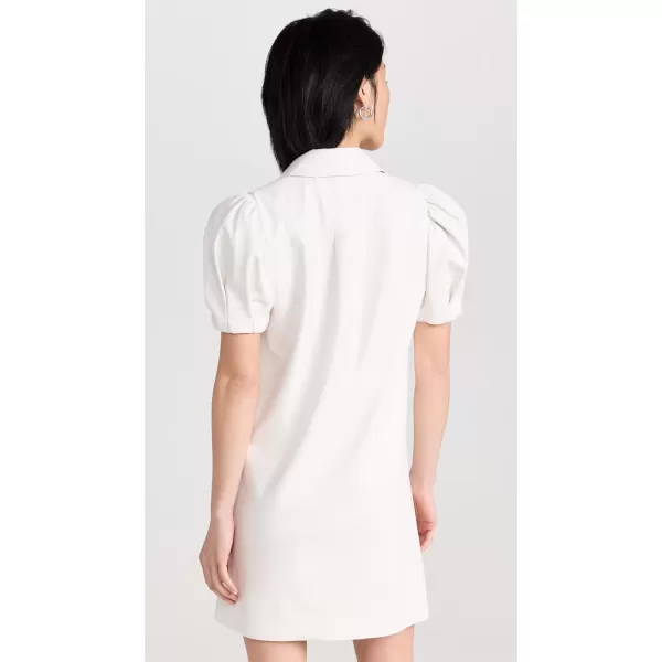 alice  olivia Womens Jem Vegan Leather DressOffwhite