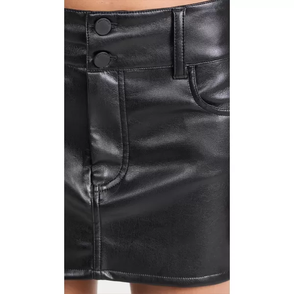 alice  olivia Womens Laika Vegan MiniskirtBlack