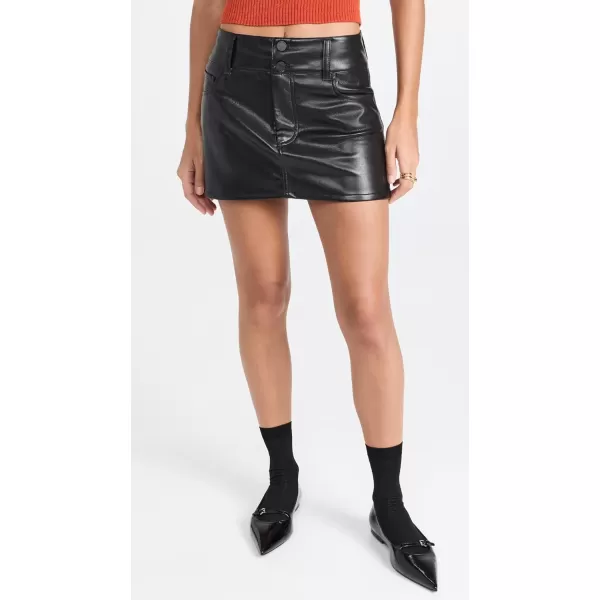 alice  olivia Womens Laika Vegan MiniskirtBlack